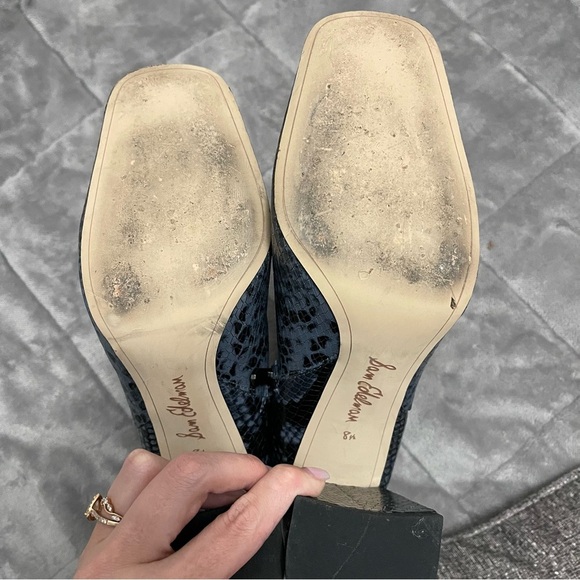 Sam Edelman Blue Snake Skin Print Boot / 8.5 - Picture 12 of 12